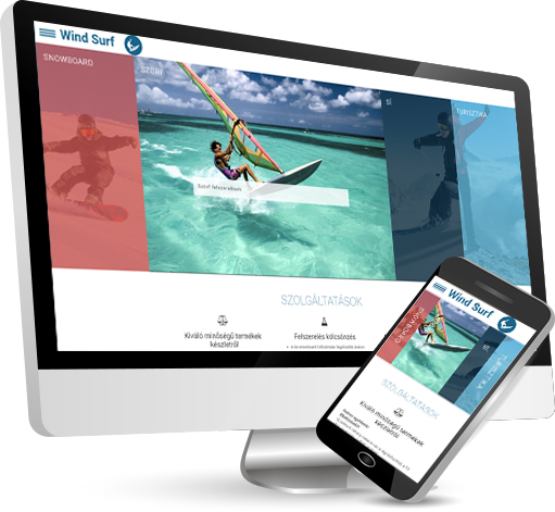 wind-surf webfejlesztés referencia - referencia - windsurf - weboldal - pc - mobil
